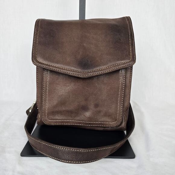 Fossil Vintage Leather Crossbody Brown #75082 - Picture 1 of 16